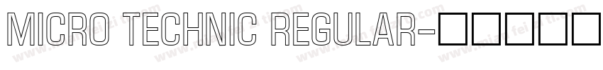 Micro Technic Regular字体转换